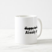 Mug Heureux d'aider déjà fatigué (Devant droit)
