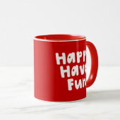 Mug Heureux de s'amuser (Devant droit)