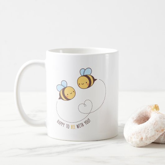 Mug Heureux D'Être Avec Toi, Abee Couple (Avec donut)
