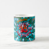 Mug Heureux Graffiti du 18ème anniversaire (Centre)