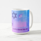 Mug Heureux Hanoukka Menorah (Devant droit)