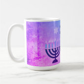 Mug Heureux Hanoukka Menorah (Gauche)