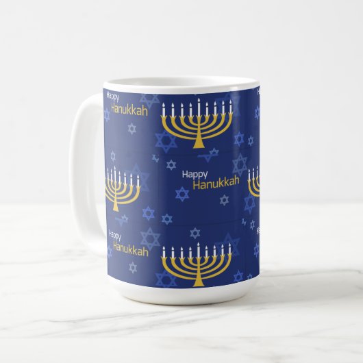 Mug Heureux Hanoukka Menorah (Devant gauche)