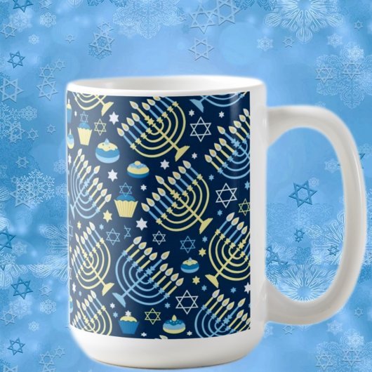 Mug Heureux Hanoukka Menorah