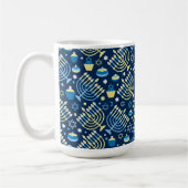 Mug Heureux Hanoukka Menorah (Gauche)