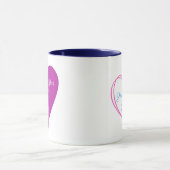 Mug Heureux Jamais après la boue pourpre (Centre)