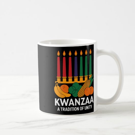 Mug Heureux Kwanzaa bougies Afrique Fête Afrique Améri (Droite)