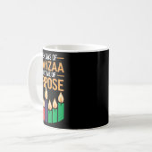 Mug Heureux Kwanzaa bougies Afrique Fête Afrique Améri (Devant gauche)