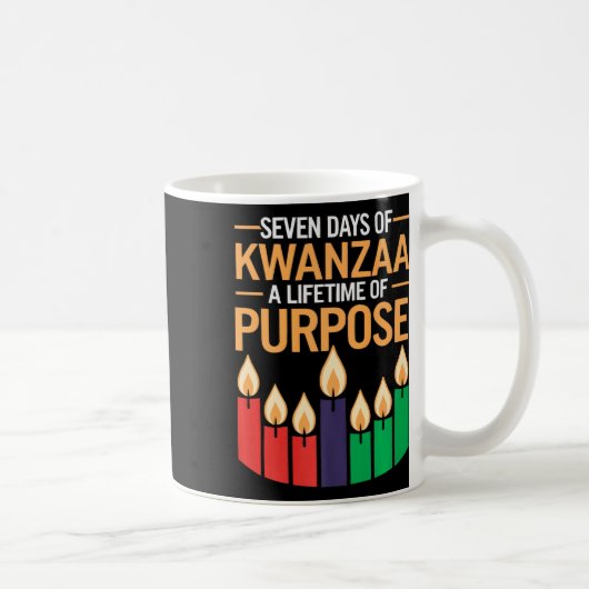 Mug Heureux Kwanzaa bougies Afrique Fête Afrique Améri (Droite)