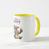 Mug Heureux Mardi Gras Alligator (Devant droit)
