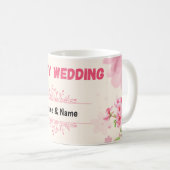Mug Heureux mariage (Devant droit)