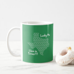Mug Heureux Moi - Je Vis Au Texas ! ! Saint Patrick's 