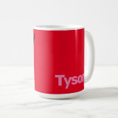 Mug heureux nom du mot d'anniversaire modifier (Devant droit)