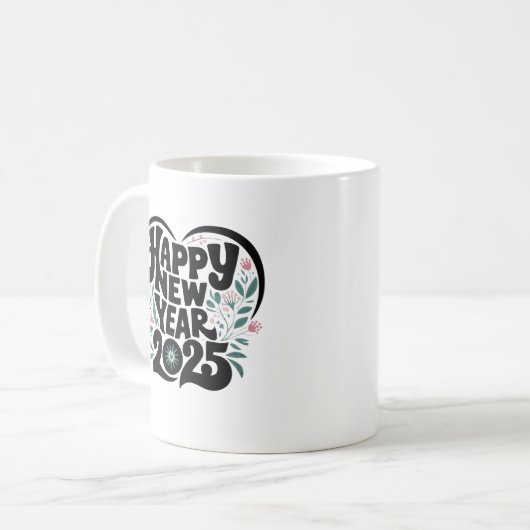 Mug heureux nouvel an 2025 (Devant gauche)