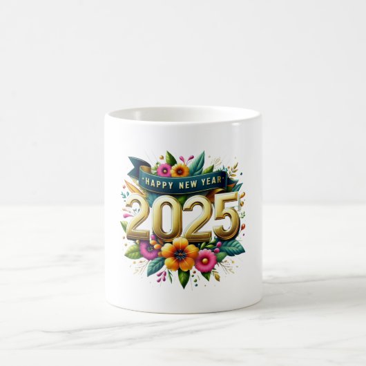 Mug heureux nouvel an 2025 (Centre)