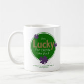 Mug Heureux pour les clients comme vous St. Patrick's  (Gauche)