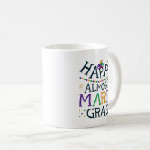 Mug Heureux Presque Mardi Gras Carnaval drôle (Devant droit)