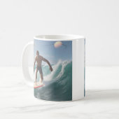 Mug Heureux surfeur (Devant gauche)