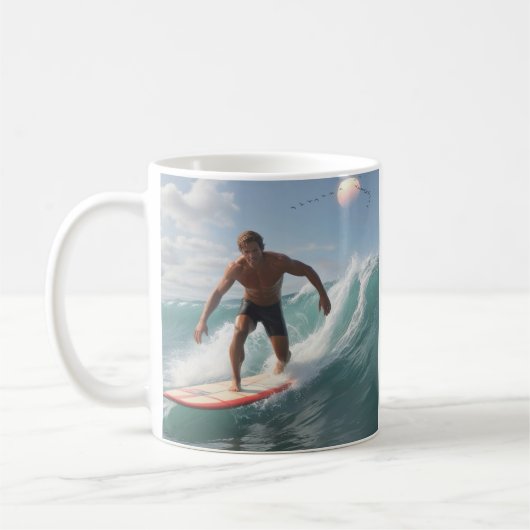 Mug Heureux surfeur (Gauche)