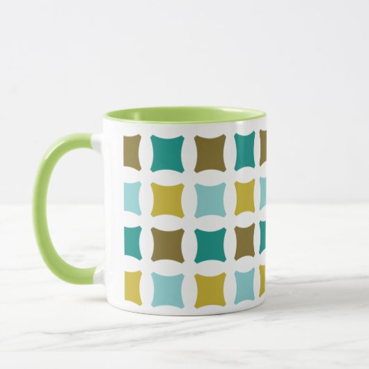 Mug Hex Box Carré Mid Mod Imprimer Motif Gold (Gauche)