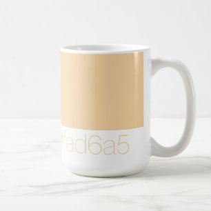 Mug Hex FAD6A5 Orange Clair Chaud Abricot Minimaliste