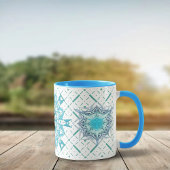 Mug Hexa triangles pétales yantra