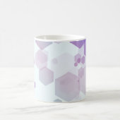 Mug Hexagon bleu-violet Abstrait - Jeu Motif de forme (Centre)