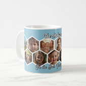 Mug Hexagon Family Photo Collage (Devant gauche)