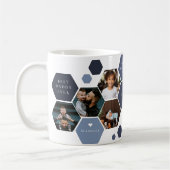 Mug Hexagon géométrique | Fête des pères photo moderne (Gauche)
