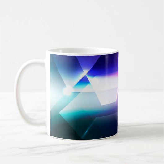 Mug Hexagonal Abstrait forme arrière-plan abstrait, ar (Gauche)