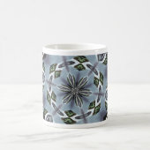 Mug Hexagone de feuilles de jungle et de fleurs tropic (Centre)
