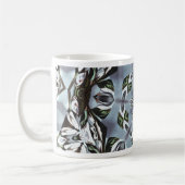 Mug Hexagone de feuilles de jungle et de fleurs tropic (Gauche)