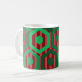 Mug Hexagones de Noël (Devant gauche)