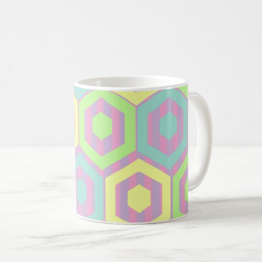 Mug Hexagones de Pâques (Devant droit)