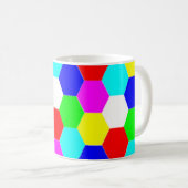 MUG HEXAGONS COLORÉS (Devant droit)