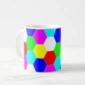 MUG HEXAGONS COLORÉS (Devant gauche)