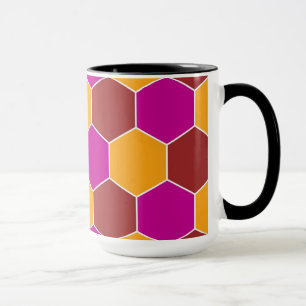 Mug Hexagons décoratifs Motif mosaïque