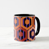 Mug Hexagons d'Halloween (Devant droit)