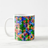 Mug Hexagons horizontaux de pixels 11oz (Gauche)