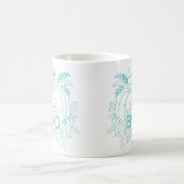 Mug Hey BOO, Halloween Collection Teal (Centre)