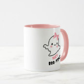Mug Hey Boo-tiful ! Fantôme mignon Avec Halloween Bow  (Devant droit)