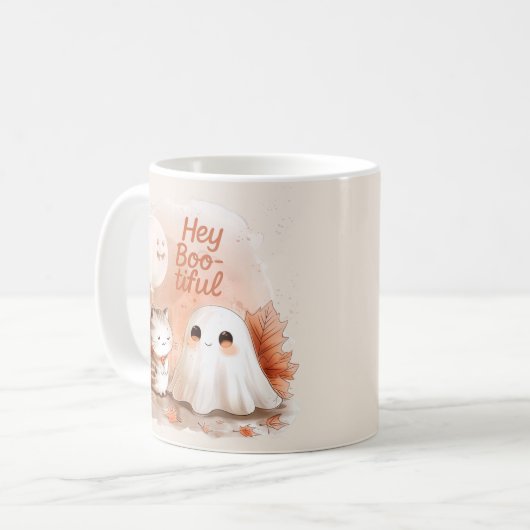Mug Hey Boo-tiful Ghost - Sweet Halloween & Fall Charm (Devant gauche)
