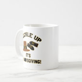 Mug Hey Bucksgiving Son Pèlerin Thanksgiving Moto (Devant gauche)