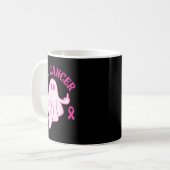Mug Hey Cancer Ghost Halloween Funny Breast Cancer Awa (Devant gauche)