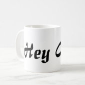 Mug Hey Cutie Black Lettering (Devant gauche)