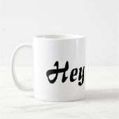 Mug Hey Cutie Black Lettering (Gauche)