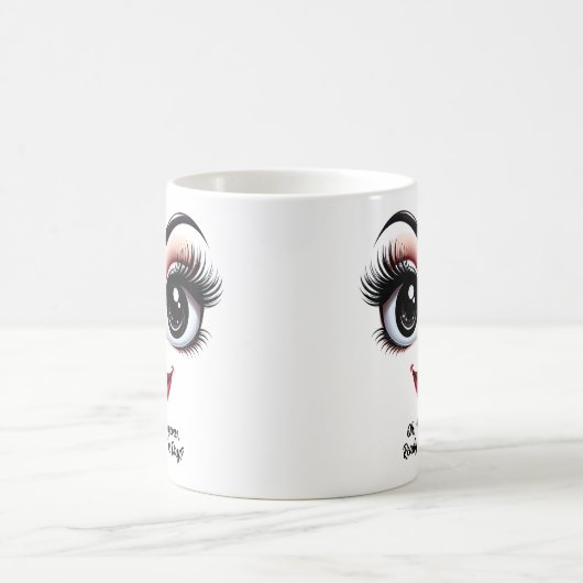 Mug Hey Gorgeous, Fabulous Eyes Funny Face (Centre)