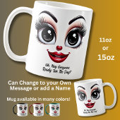 Mug Hey Gorgeous, Fabulous Eyes Funny Face