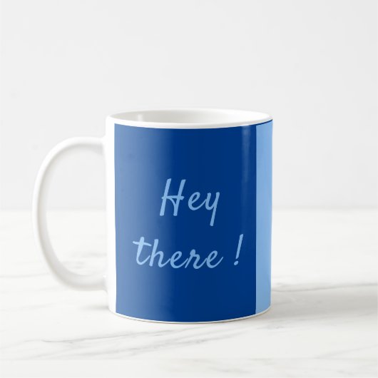 Mug Hey là drôle Giraffe photo avec texte (Gauche)