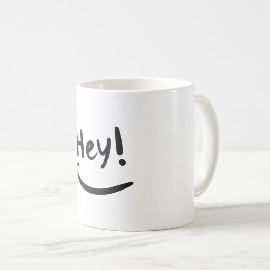 Mug Hey souriant (Devant droit)